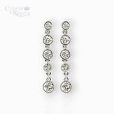 Crystal Fringe Tiara - Earrings